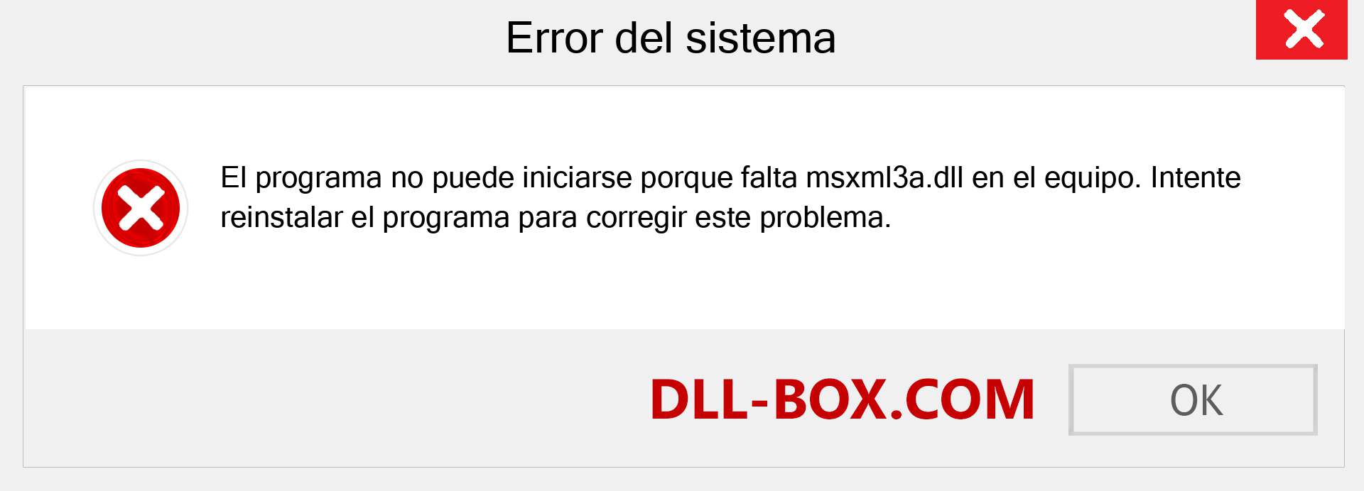 ¿Falta el archivo msxml3a.dll ?. Descargar para Windows 7, 8, 10 - Corregir msxml3a dll Missing Error en Windows, fotos, imágenes